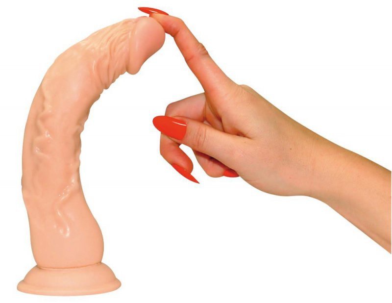 Realistyczne dildo z przyssawką żylasty penis 23 cm