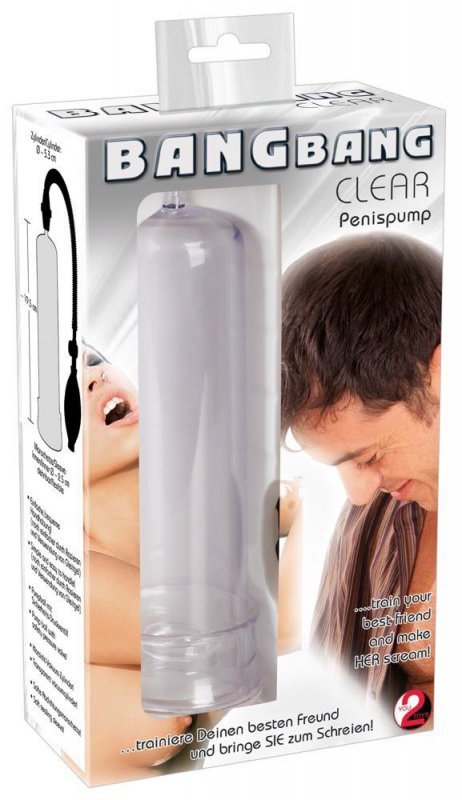 Pompka do penisa Bang Bang Clear 