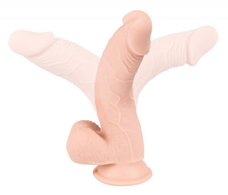 Elastyczne realistyczne dildo penis z przyssawką 24 cm