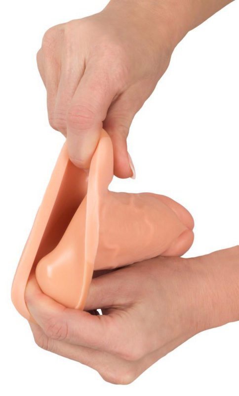 Realistyczna nakładka na penisa przedłużka żylasta + 4 cm