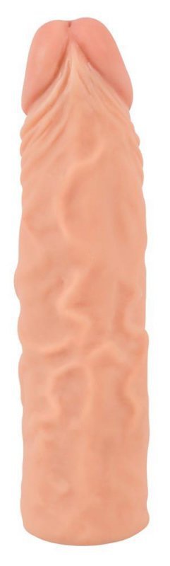 Realistyczna nakładka na penisa przedłużka żylasta + 3 cm
