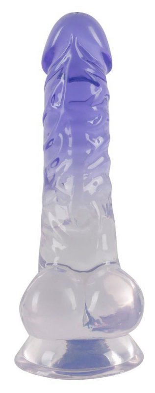 Dildo realne żelowe z jądrami 19,5 cm