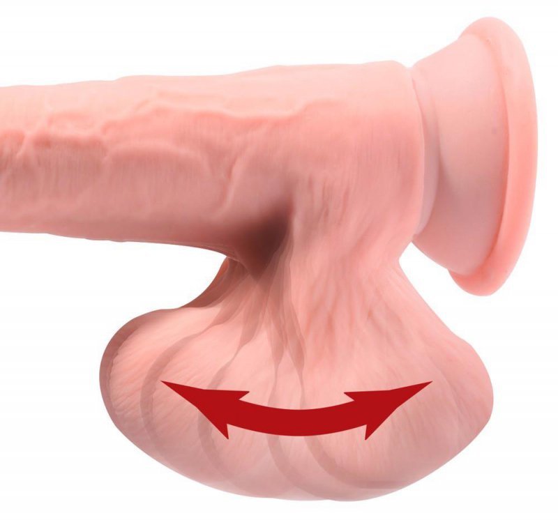 Miękkie realistyczne dildo z żyłami na przyssawce 23 cm 