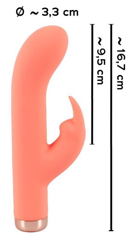 Peachy mini rabbit vibrator