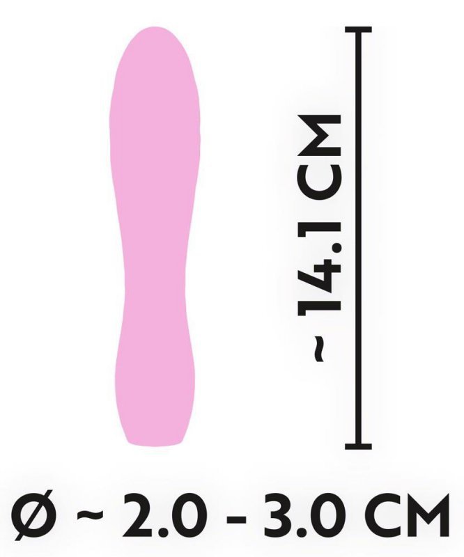 Cuties mini wibrator masażer z wypustkami różowy