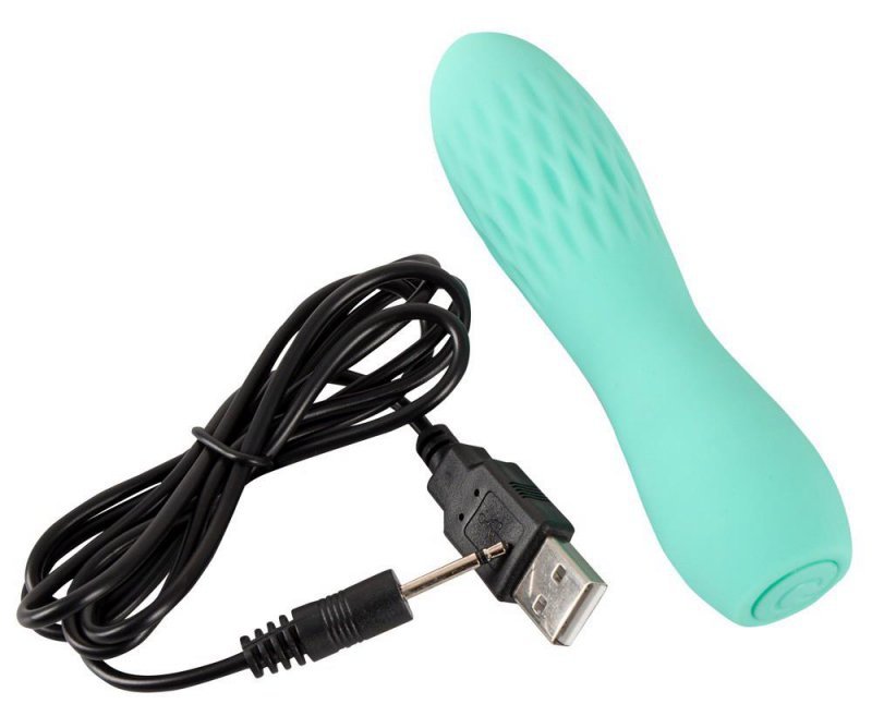 Cuties mini wibrator masażer z wypustkami  zielony