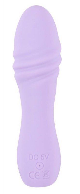 Cuties mini wibrator masażer z wypustkami fioletowy