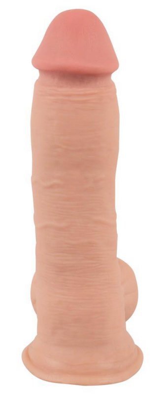 REALISTYCZNE DILDO Z RUCHOMĄ SKÓRĄ 20 CM