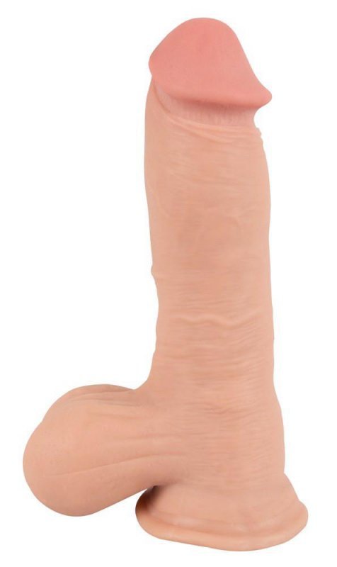 REALISTYCZNE DILDO Z RUCHOMĄ SKÓRĄ 20 CM