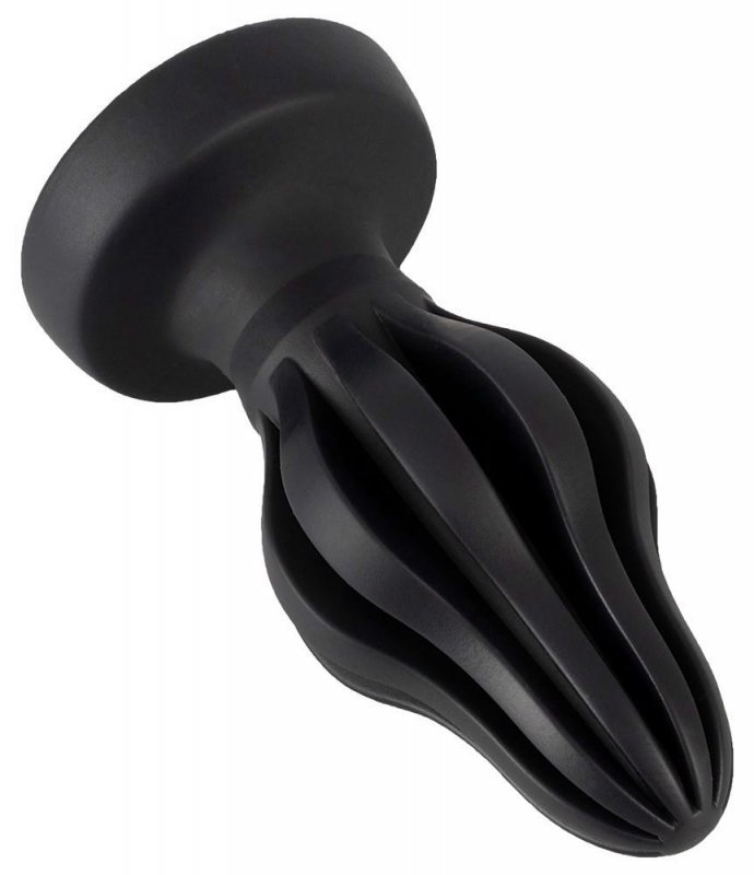 Plug analny stożek ze stymulującymi rowkami korek zatyczka
