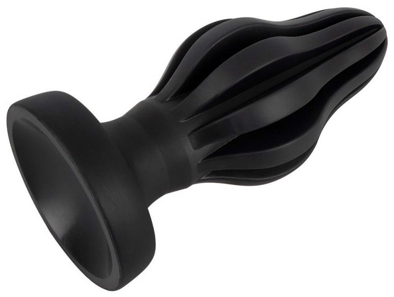 Plug analny stożek ze stymulującymi rowkami korek zatyczka