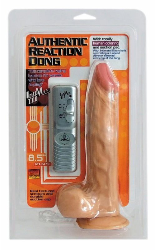Realistyczne dildo wibrujące na przyssawce z pilotem 22 cm