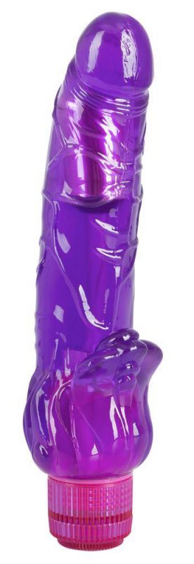 Realistyczny żelowy wibrator żylasty 23 cm
