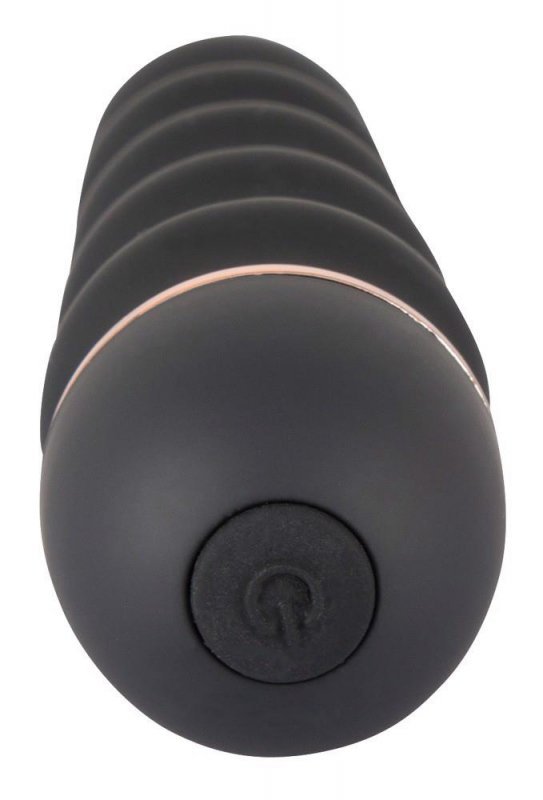 Fałdowany wibrator waginalno analny penetrator pochwy 17 cm