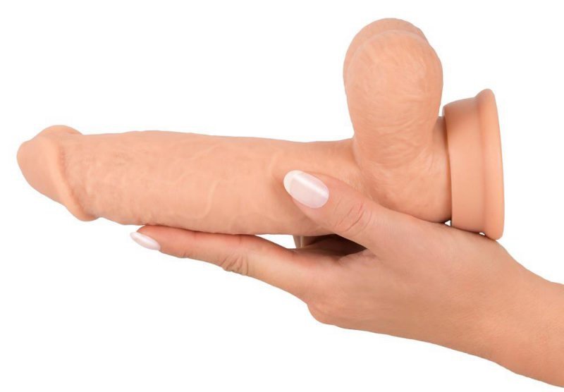 Żylaste realistyczne dildo na przyssawce intensywny orgazm 21 cm