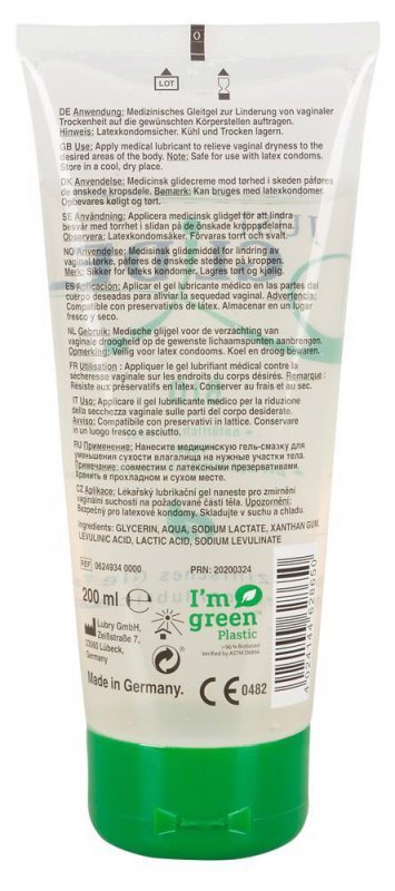 Just Glide Bio żel intymny na bazie wody 200 ml