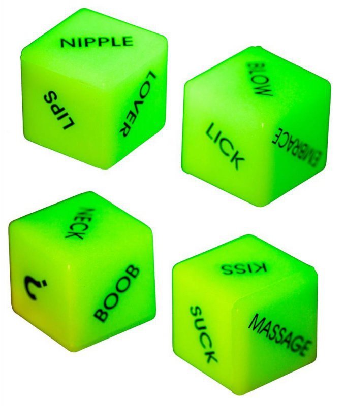Dice &quot;Glow-in-the-dark&quot; Engl.