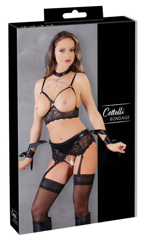 Zestaw bielizny erotycznej Bra Set Bondage S