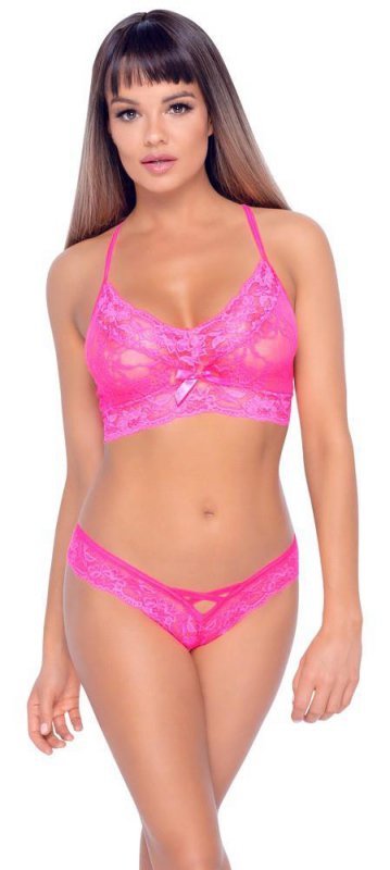 Różowa zmysłowa sex bielizna Cottelli  L/XL