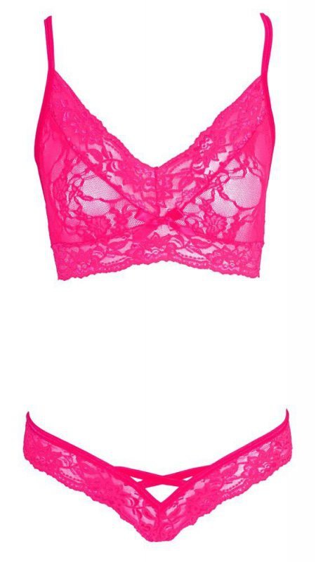 Różowa zmysłowa sex bielizna Cottelli  L/XL