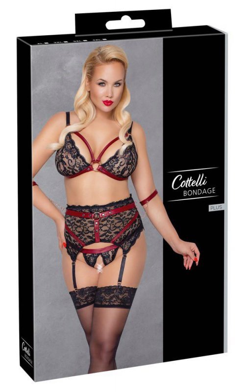 Mega seksowny komplet bielizny Cottelli 2XL