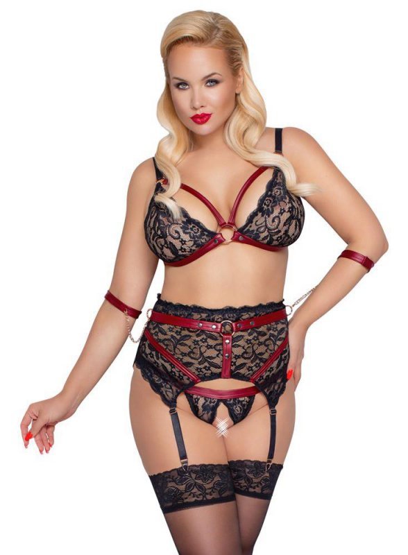 Mega seksowny komplet bielizny Cottelli 2XL