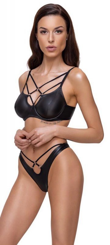 Zestaw bielizny erotycznej Bra Set matte 75B/S