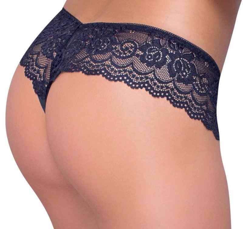 Seksowne majteczki z koronką czarne Cottelli XL