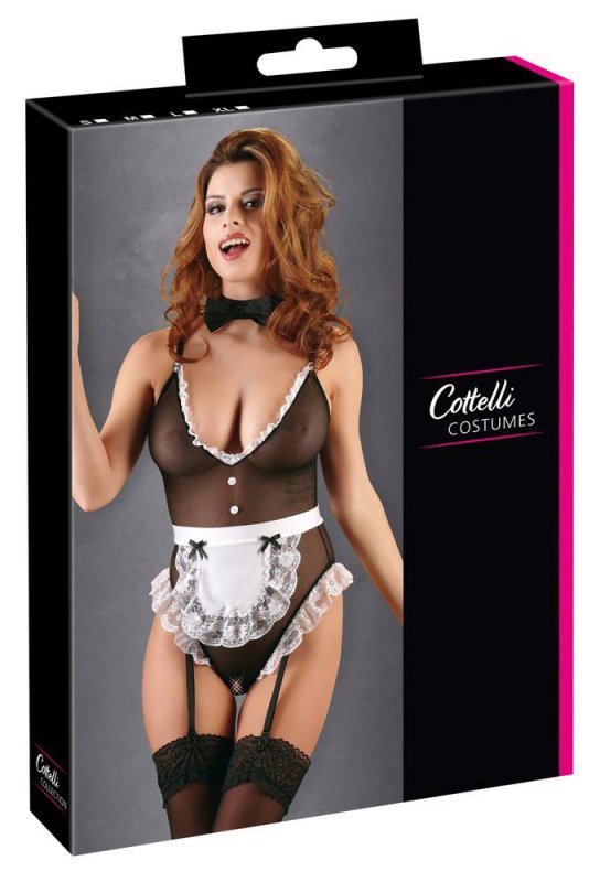 Seksowne body strój pokojówki Cottelli M