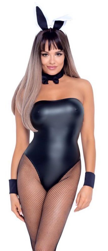 Seksowny strój czarnego króliczka Cottelli Bunny XL