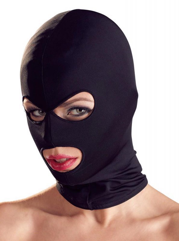 Maska BDSM damska z otworami na oczy i usta
