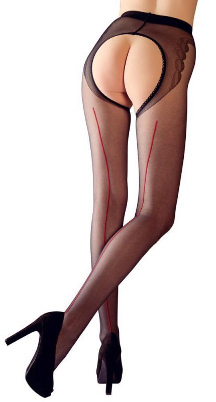 Sex rajstopy z dziurką odkryte Cottelli 4