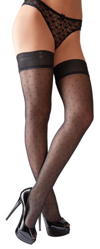 Sex pończochy samonośne Cottelli Dots 3