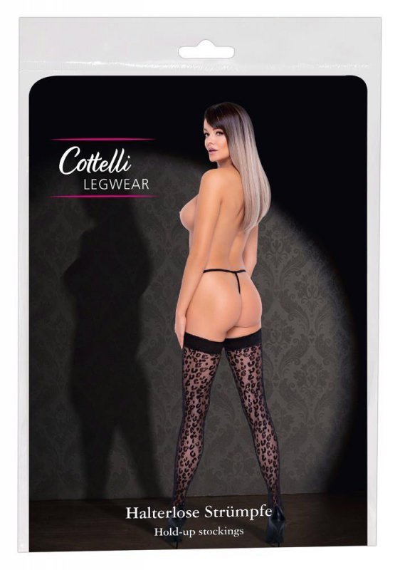 Samonośne sex pończochy wzór Cottelli Leo 5