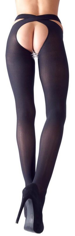 Rozkoszne pończochy z otworem Cottelli L/XL
