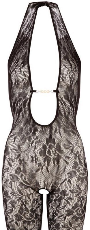 Seksowny bodystocking kombinezon z perłami  L/XL