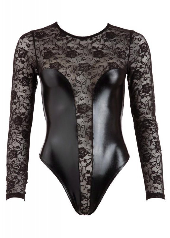 Błyszczące seksowne body bielizna Cottelli M