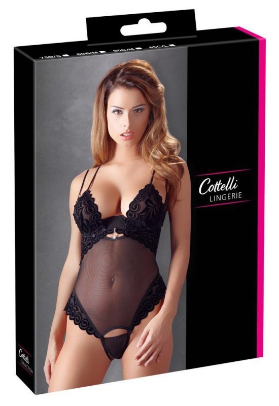 Śliczne body erotyczne z dziurką Cottelli 80B/M