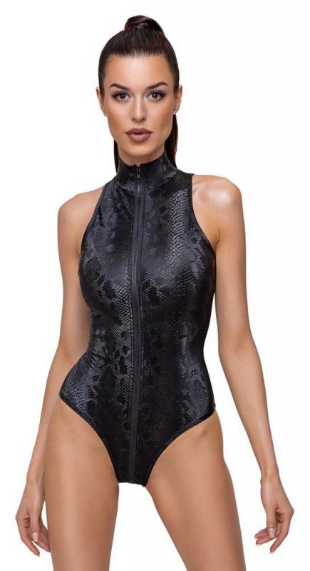 Sex bielizna body skóra węża zamek Cottelli S