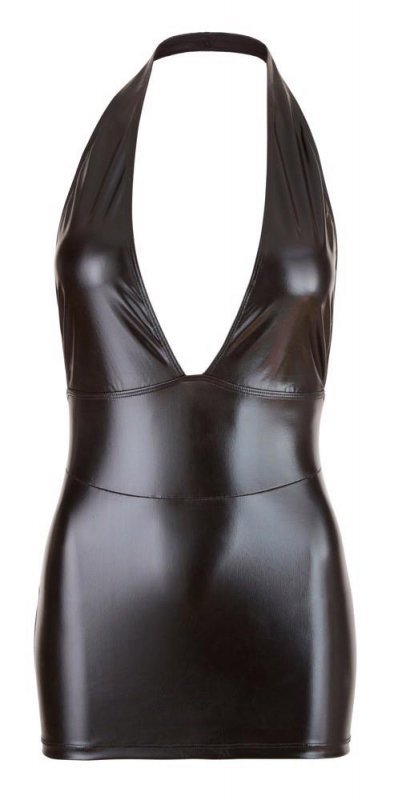 Erotyczna sukienka mini dekolt wetlook Cottelli M