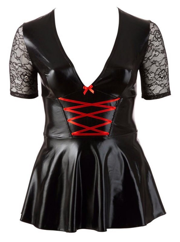 Seksowna sukienka rozkloszowana mini Cottelli 3XL