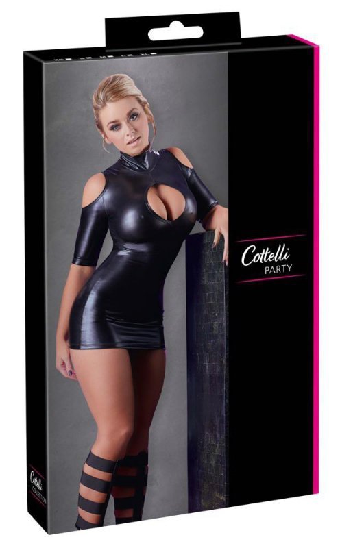 Seksowna mini sukienka z kuszącym dekoltem Cottelli XL