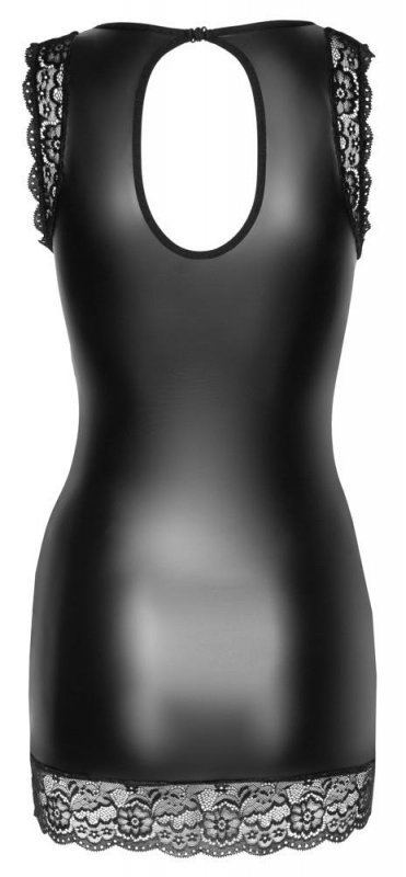 Sukienka sexy mini czarna z koronką Cottelli S