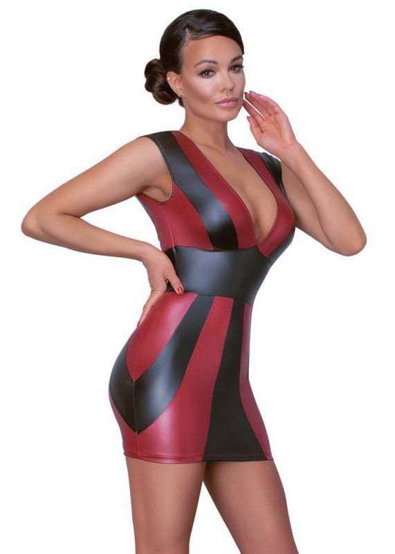 Sukienka mini czarno czerwona Cottelli M
