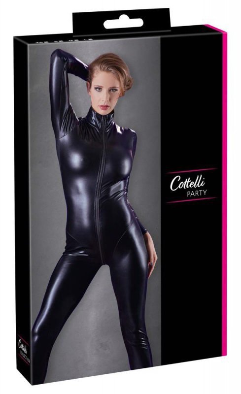 Kostium erotyczny błyszczący catsuit Cottelli  M