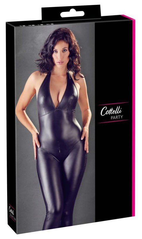 Kombinezon erotyczny wetlook catsuit Cottelli XL
