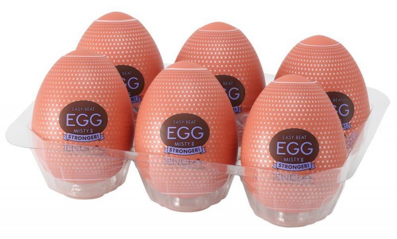 Zestaw masturbatorów jajeczka Tenga Egg Misty II HB 6 szt