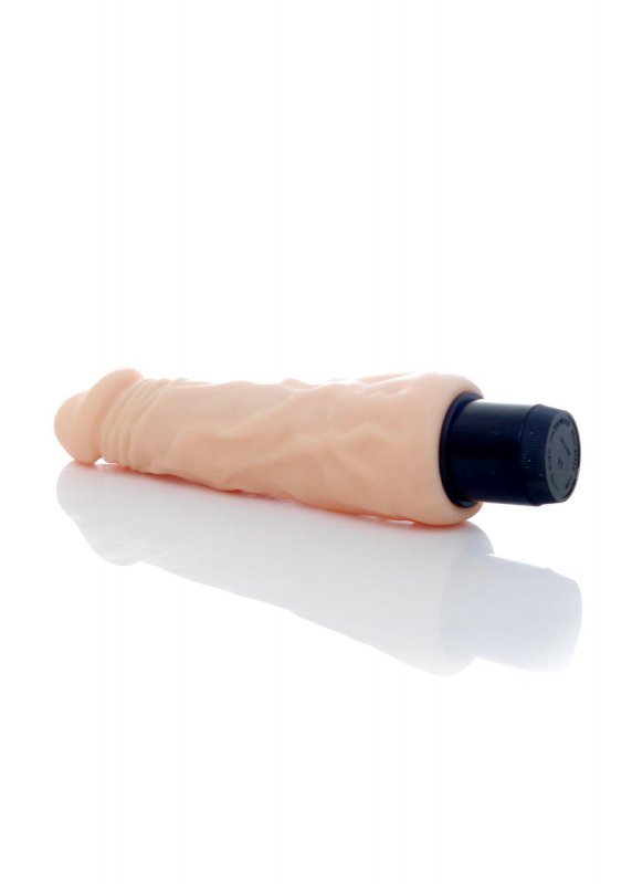 Mocne realistyczne dildo wibrujące z cyber skóry 20,5 cm