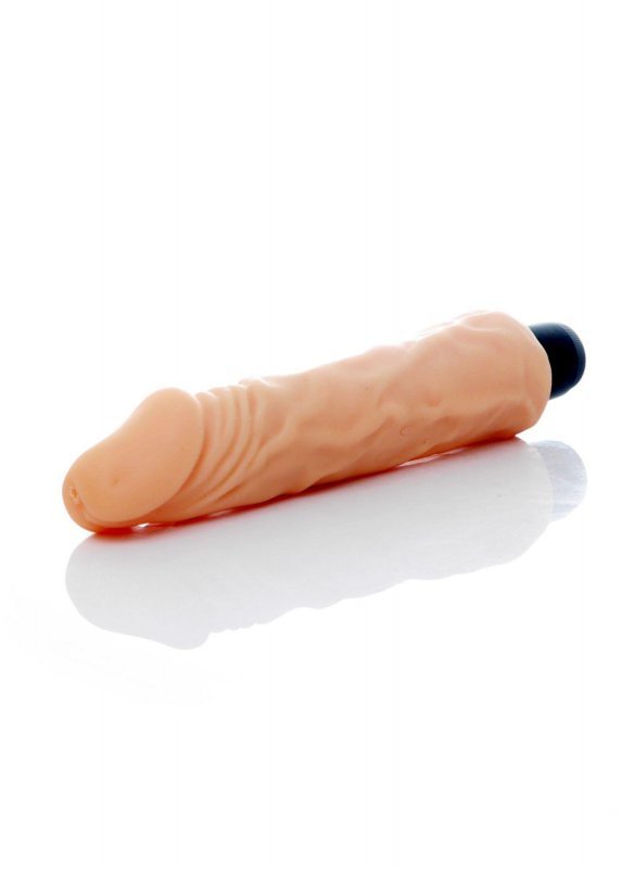Mocne realistyczne dildo wibrujące z cyber skóry 20,5 cm