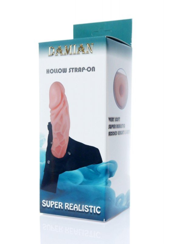 Realistyczna żylasta nakładka na penisa strap on dildo proteza 